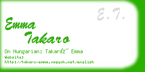 emma takaro business card